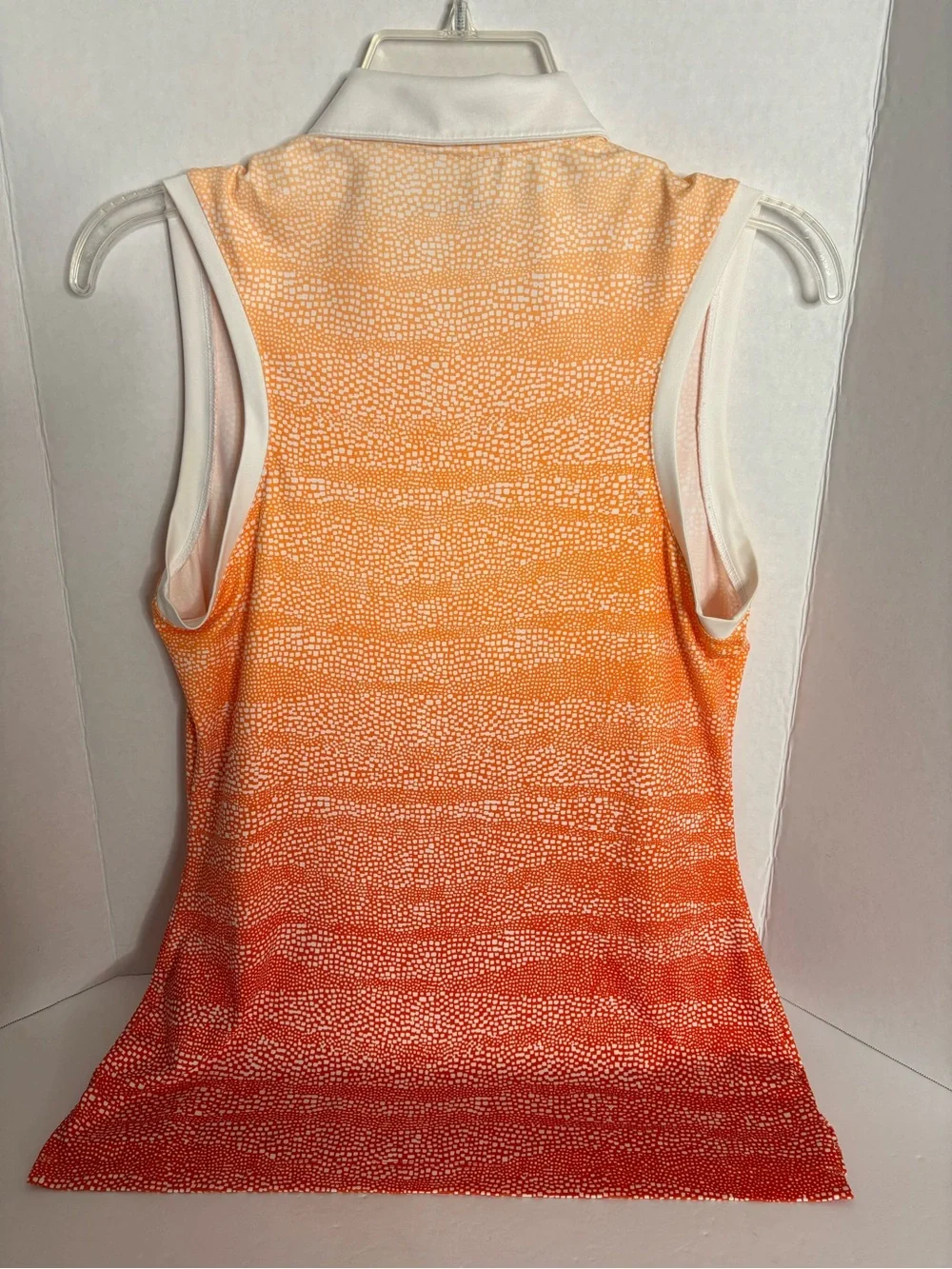 Nike Women's Orange Ombre Dri-FIT Sleeveless Polo